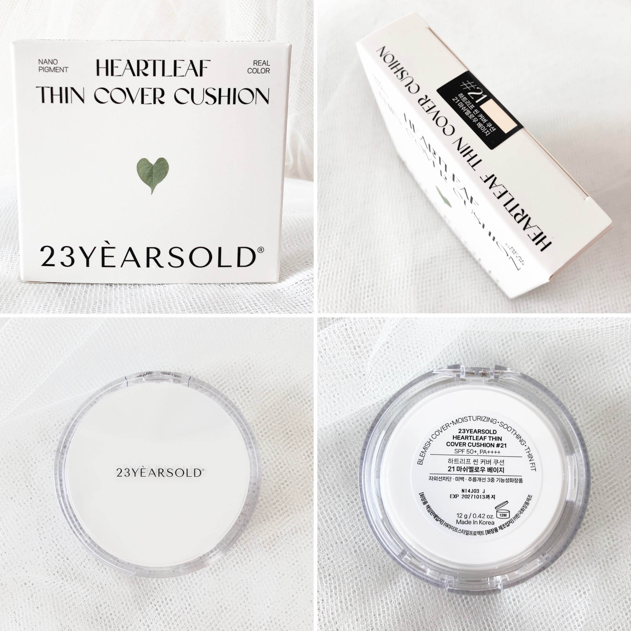 ハートリーフシーンカバークッション/23years old/クッションファンデーションを使ったクチコミ（2枚目）