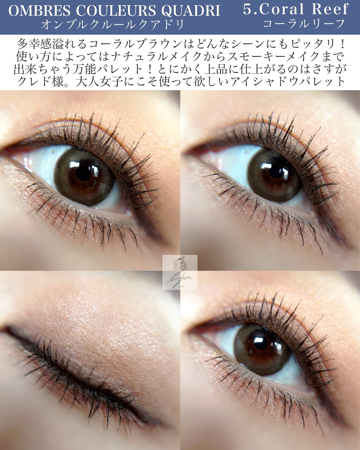 オンブルクルールクアドリ/クレ・ド・ポー ボーテ/アイシャドウパレットを使ったクチコミ(2枚目)