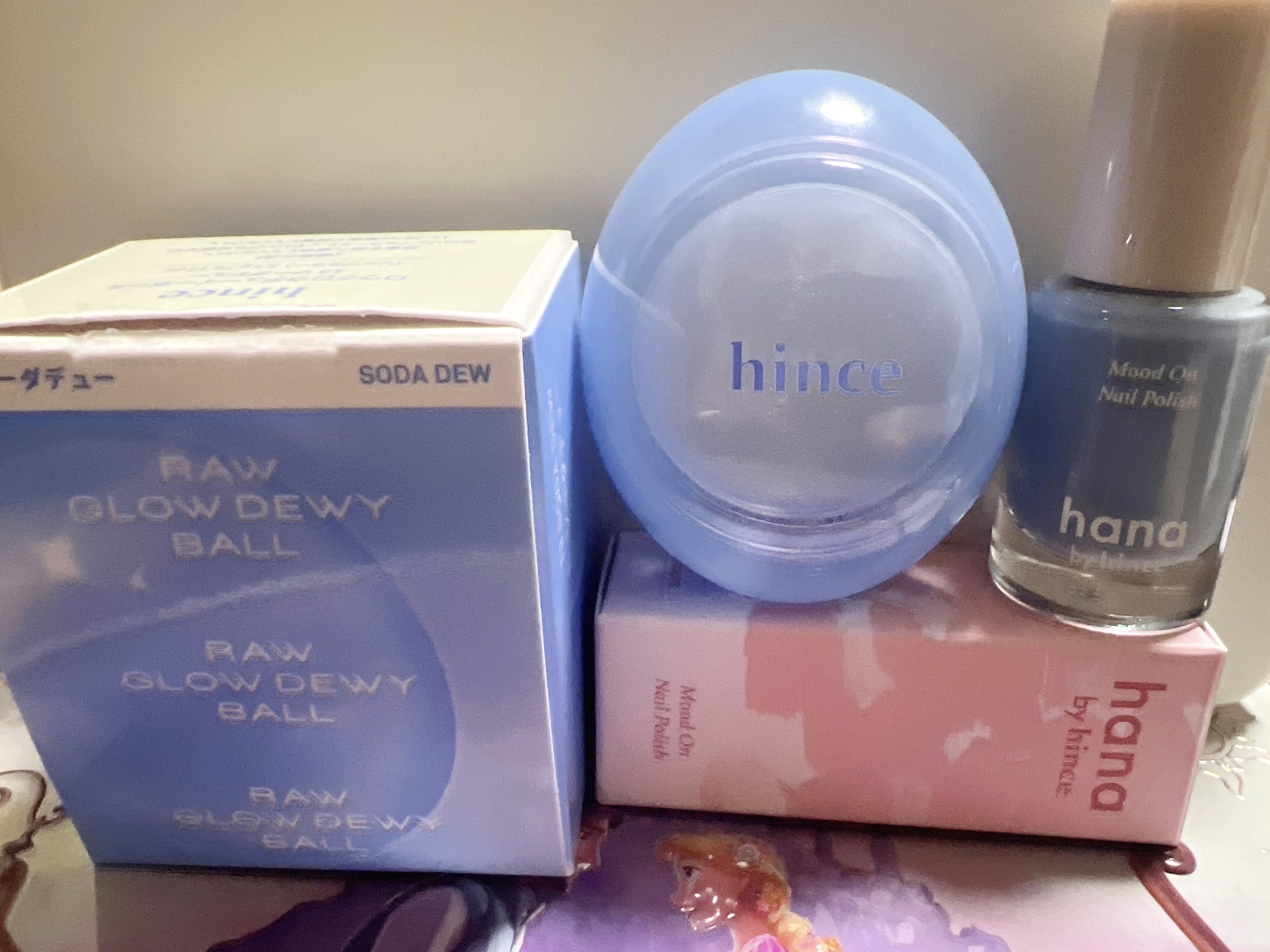 ムードオンネイルポリッシュ 03 アッシュブルー/hana by hince/マニキュアを使ったクチコミ（2枚目）