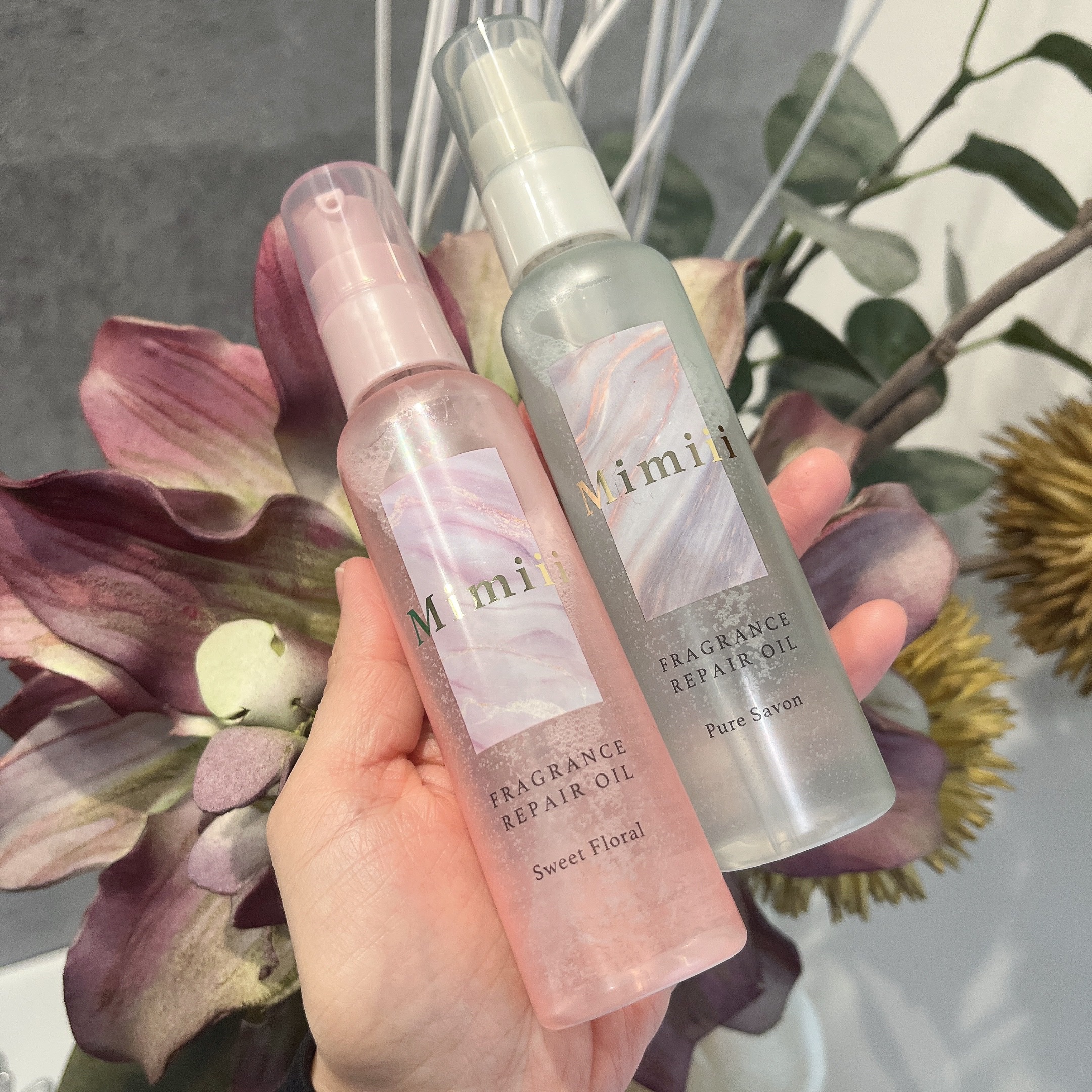 Mimiii フレグランスリペアオイル ピュアサボン/Cue's/ヘアオイルを使ったクチコミ（2枚目）