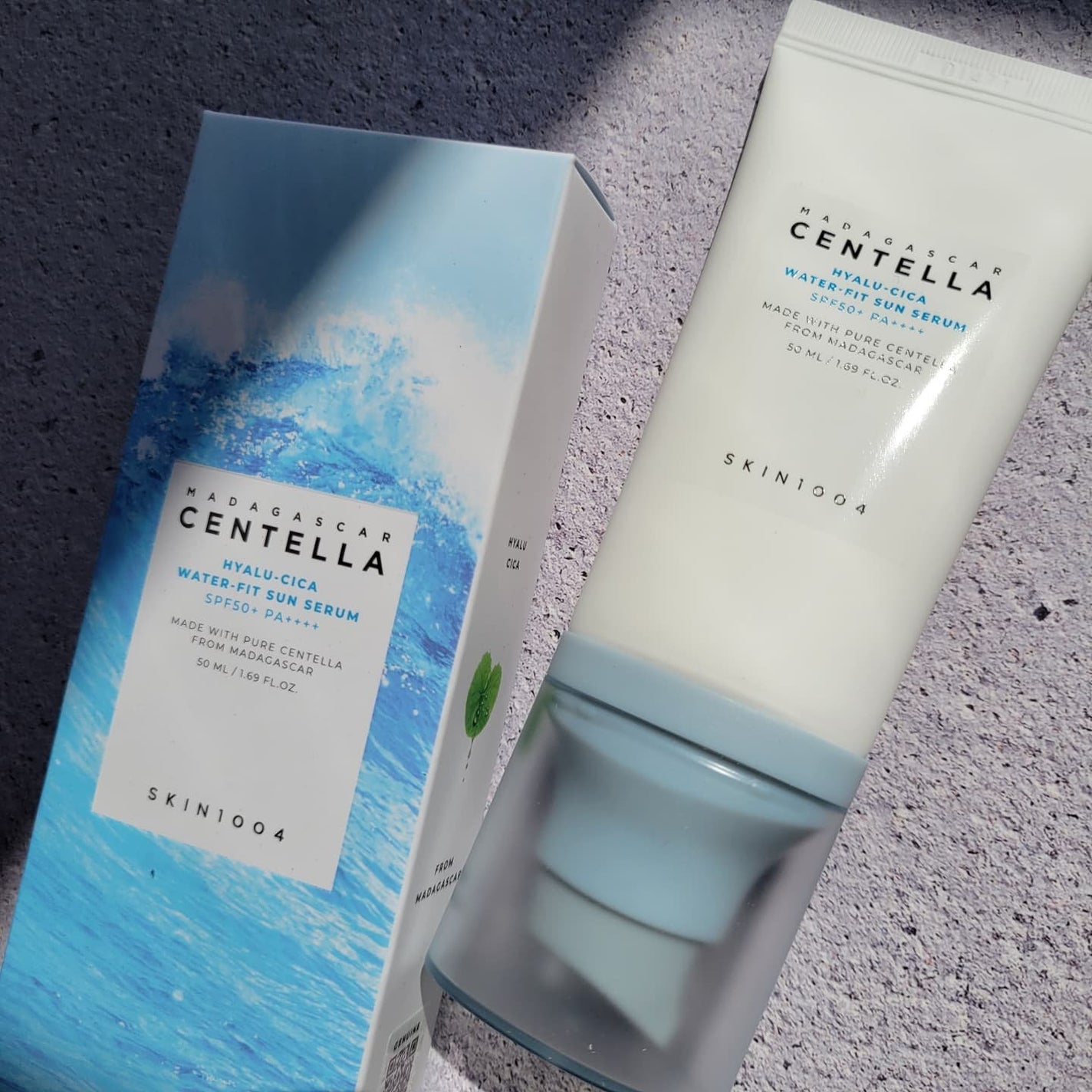 ヒアルーシカ ウォーターフィット サンセラム/SKIN1004/日焼け止めローションを使ったクチコミ(1枚目)