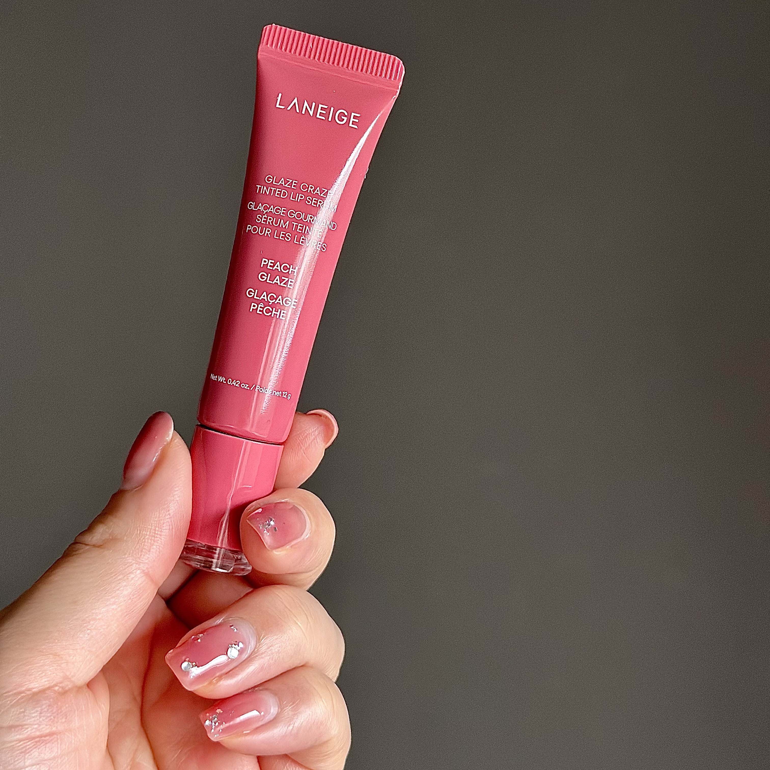 グレイズ ティントリップセラム ピーチグレイズ/LANEIGE/リップ美容液を使ったクチコミ（1枚目）