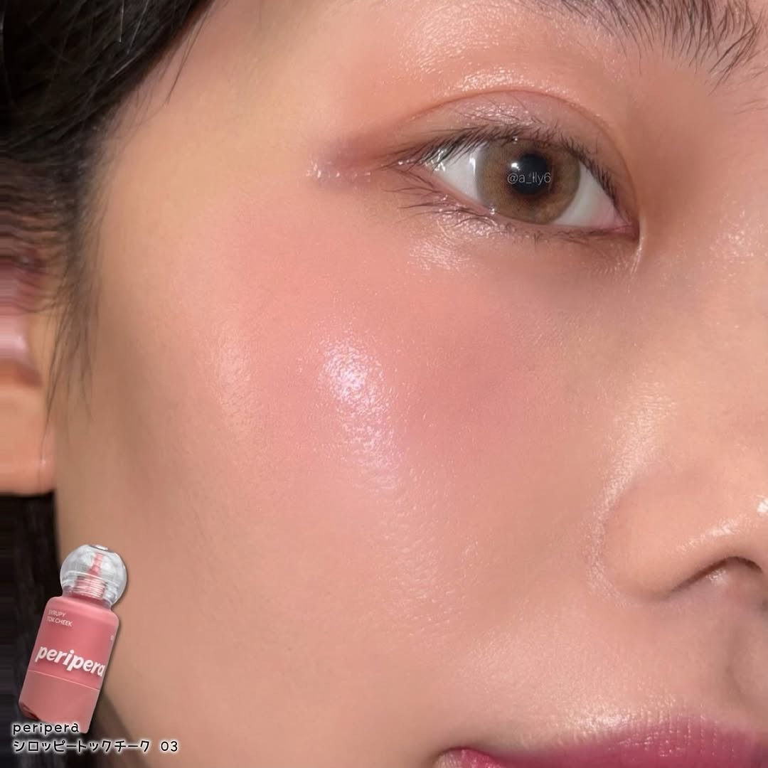 ペリペラ シロッピー トック チーク/PERIPERA/リキッドチークを使ったクチコミ（2枚目）
