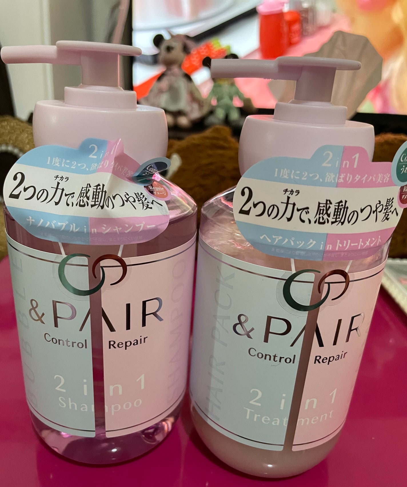 アンドペア コントロール リペア 2in1 シャンプー&ヘアトリートメント/&PAIR/市販シャンプーを使ったクチコミ(1枚目)