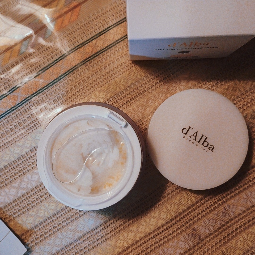 ビタトーニングカプセルクリーム/ダルバ/フェイスクリームを使ったクチコミ(2枚目)