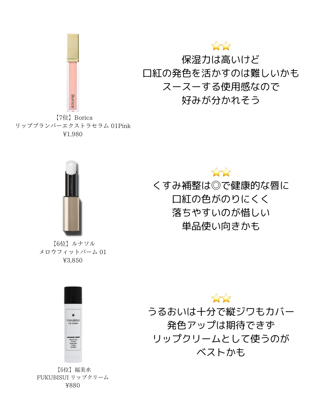 リップケア　ブラー/excel/リップクリームを使ったクチコミ（3枚目）