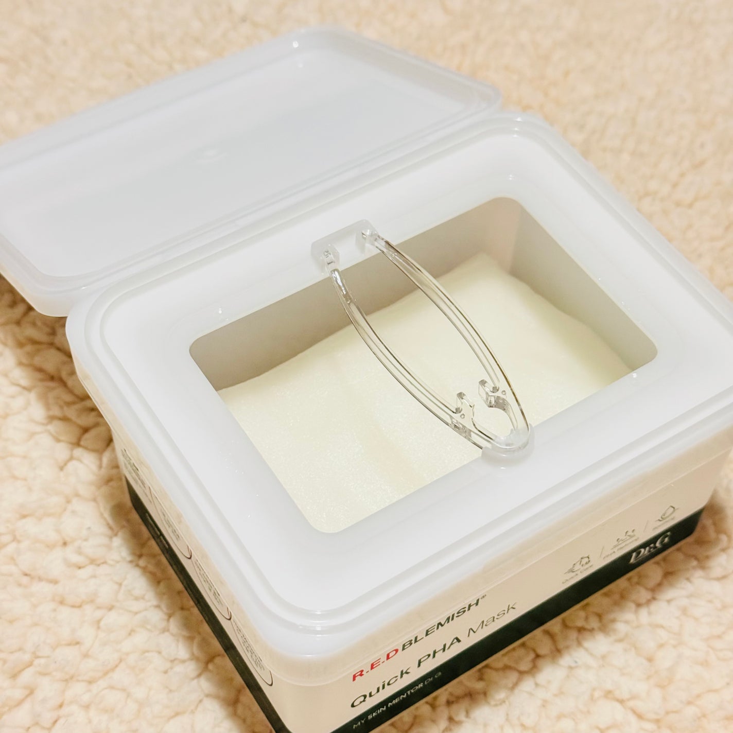 レッドブレミッシュクイックPHAシートマスク/Dr.G/シートマスク・パックを使ったクチコミ(2枚目)