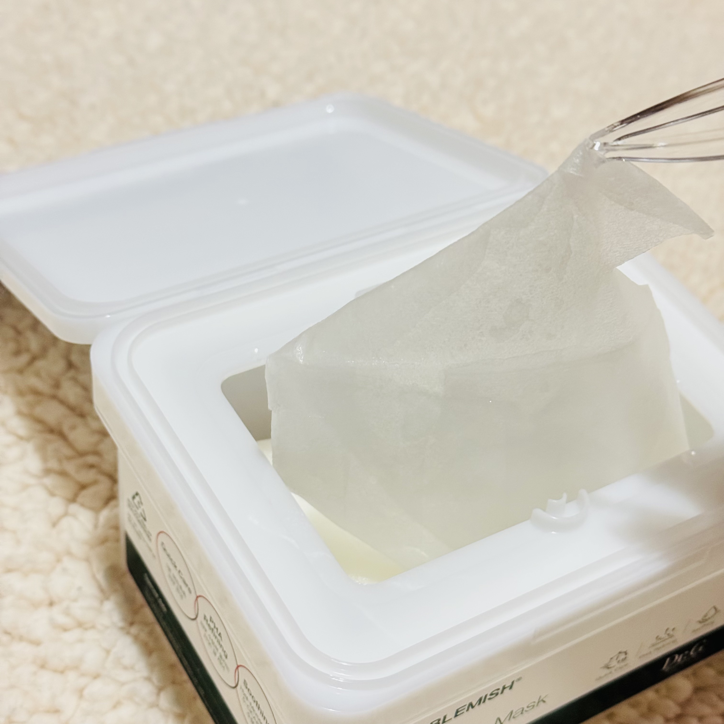 レッドブレミッシュクイックPHAシートマスク/Dr.G/シートマスク・パックを使ったクチコミ（3枚目）