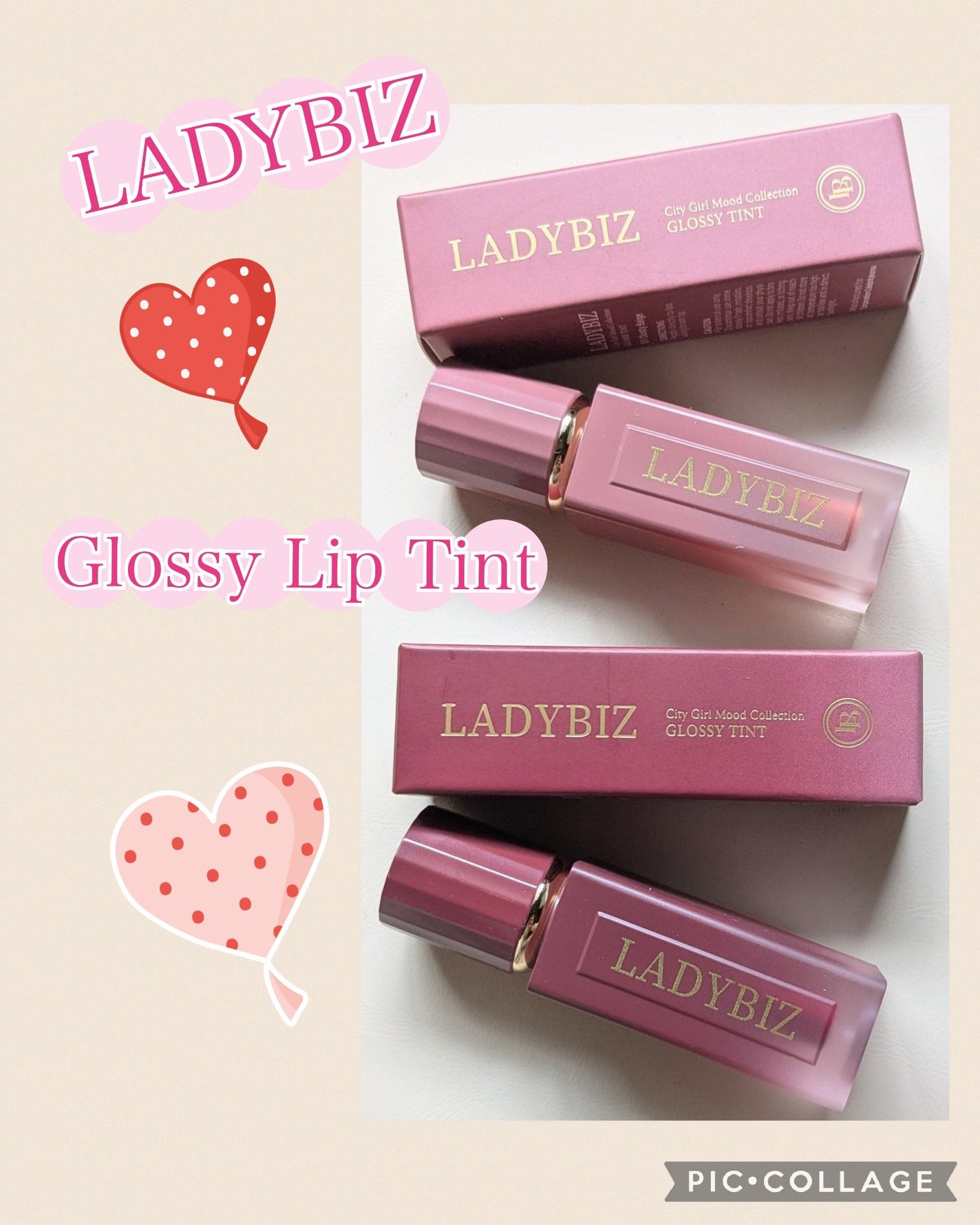 シティガールムードグロッシーティント/LADYBIZ/リップティントを使ったクチコミ(1枚目)