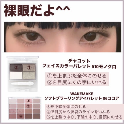 ソフトブラーリングアイパレット/wakemake/アイシャドウパレットを使ったクチコミ(2枚目)