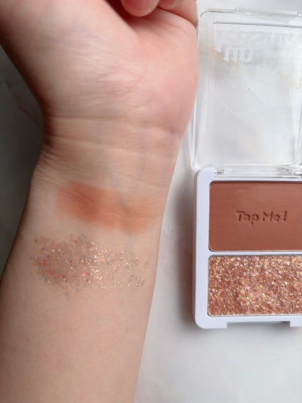 タップミー パレットデュオ/unleashia/アイシャドウパレットを使ったクチコミ(4枚目)