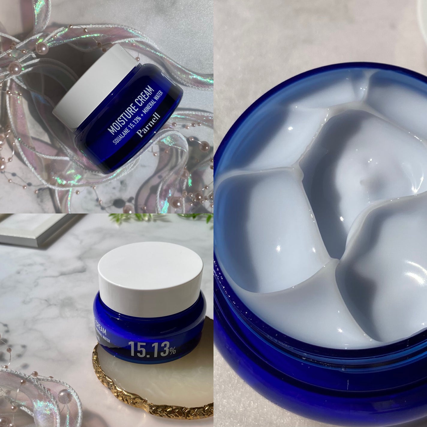 スクワラン 15.13 ミネラルウォーター 保湿ケア クリーム/parnell/フェイスクリームを使ったクチコミ(3枚目)