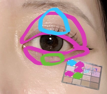 ソフトブラーリングアイパレット/wakemake/アイシャドウパレットを使ったクチコミ(5枚目)