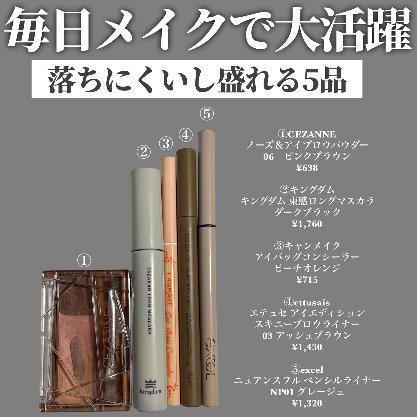 ノーズ&アイブロウパウダー/CEZANNE/パウダーアイブロウを使ったクチコミ(2枚目)