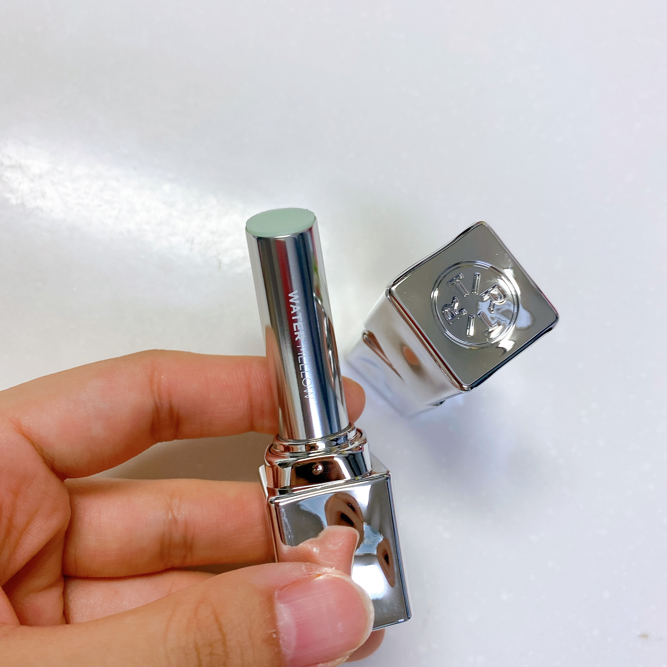 ウォーターメロウリップバーム 04 GRENNY APPLE (グリニーアップル)/TIRTIR(ティルティル)/リップバームを使ったクチコミ（1枚目）