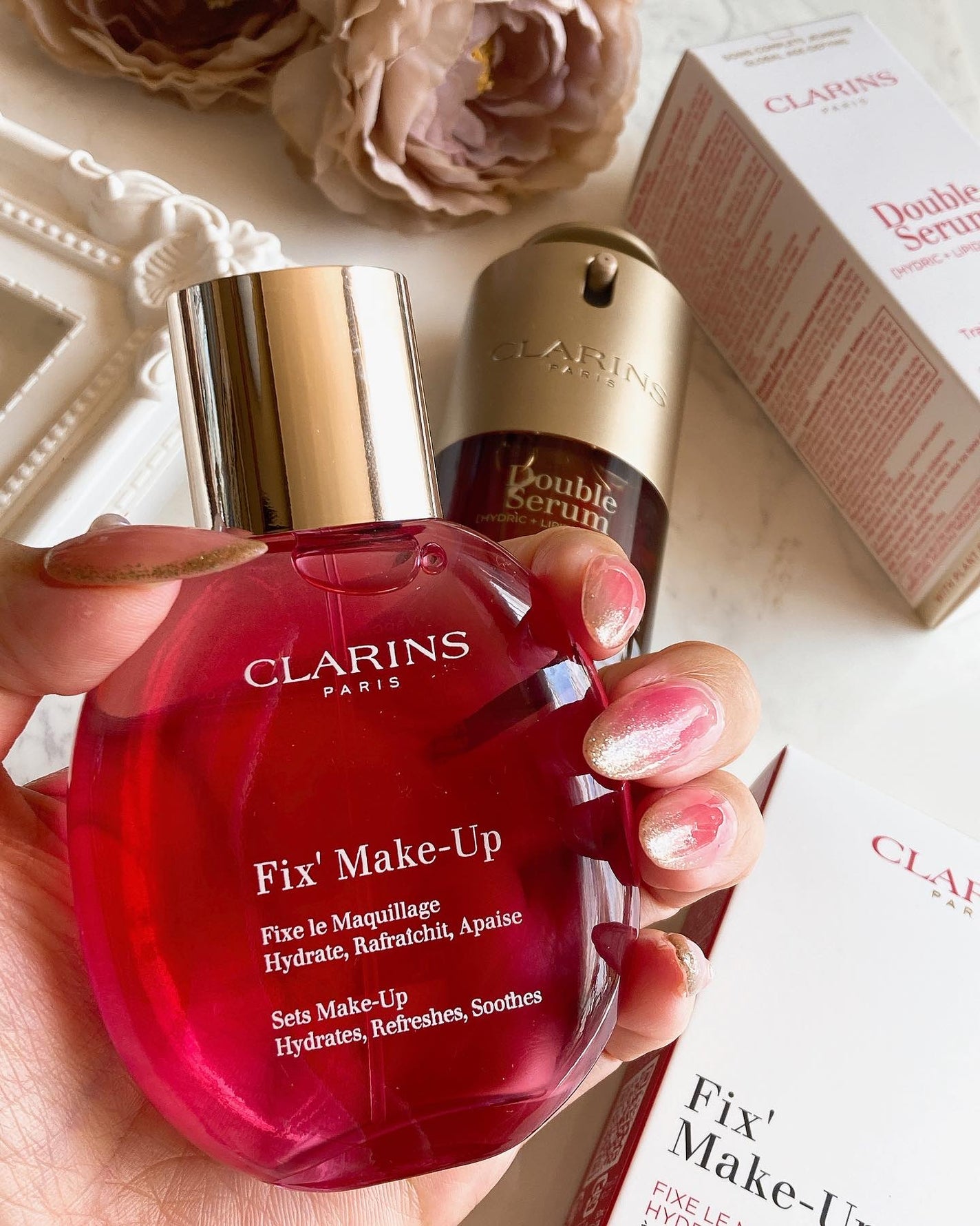 フィックス メイクアップ N/CLARINS/ミスト状化粧水を使ったクチコミ(4枚目)