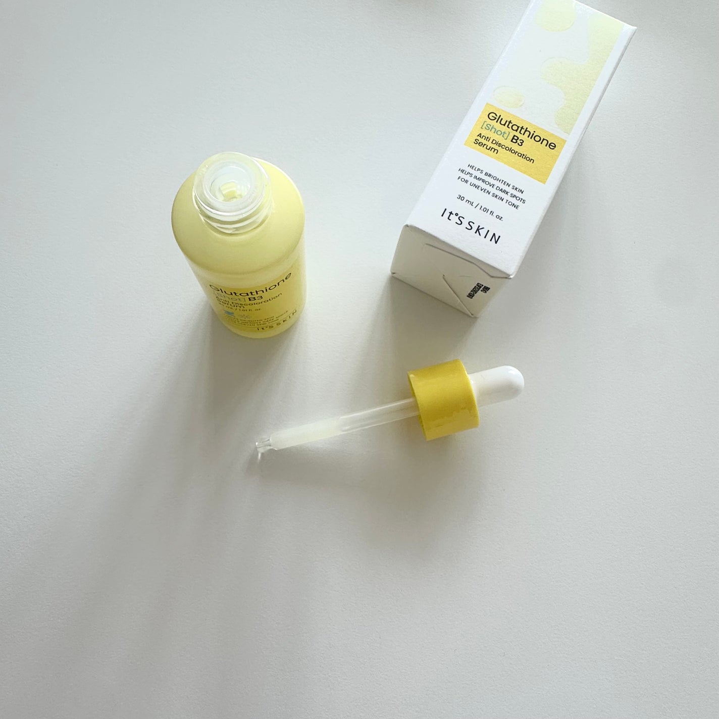 グルタチオンショットB3シミ跡セラム/It's skin/美容液を使ったクチコミ(2枚目)