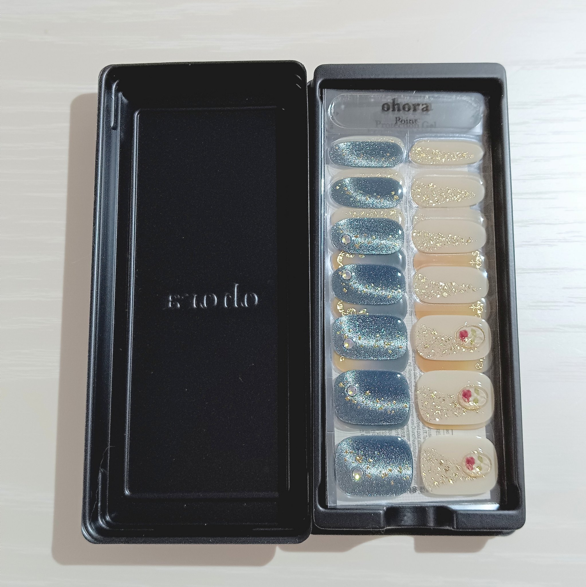 セミキュアジェルネイル（ハンド）/ohora/ネイルシールを使ったクチコミ（2枚目）