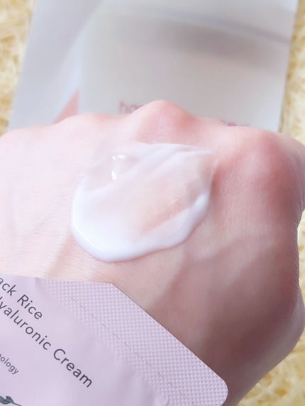 ブラックライスヒアルロニッククリーム/haruharu wonder/フェイスクリームを使ったクチコミ(4枚目)