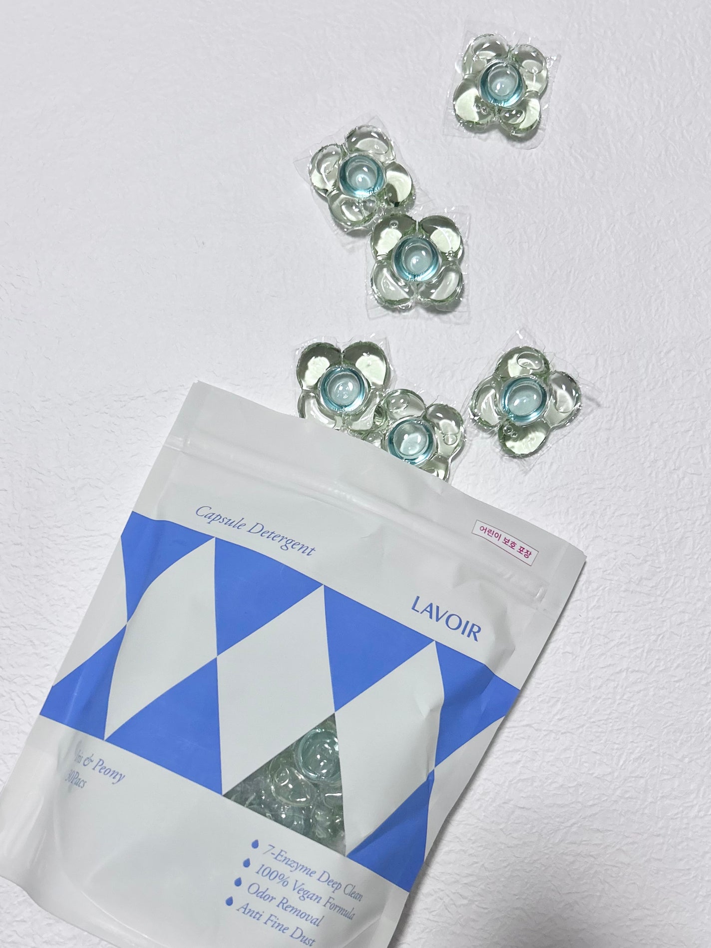 ヴィーガン部屋干しカプセル洗濯洗剤/LAVOIR/洗濯洗剤を使ったクチコミ(1枚目)