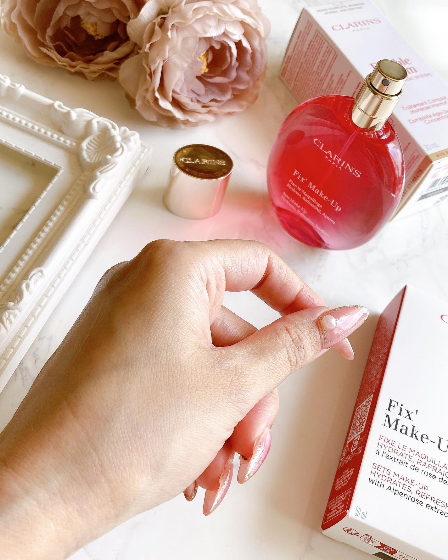 フィックス メイクアップ N/CLARINS/ミスト状化粧水を使ったクチコミ(7枚目)