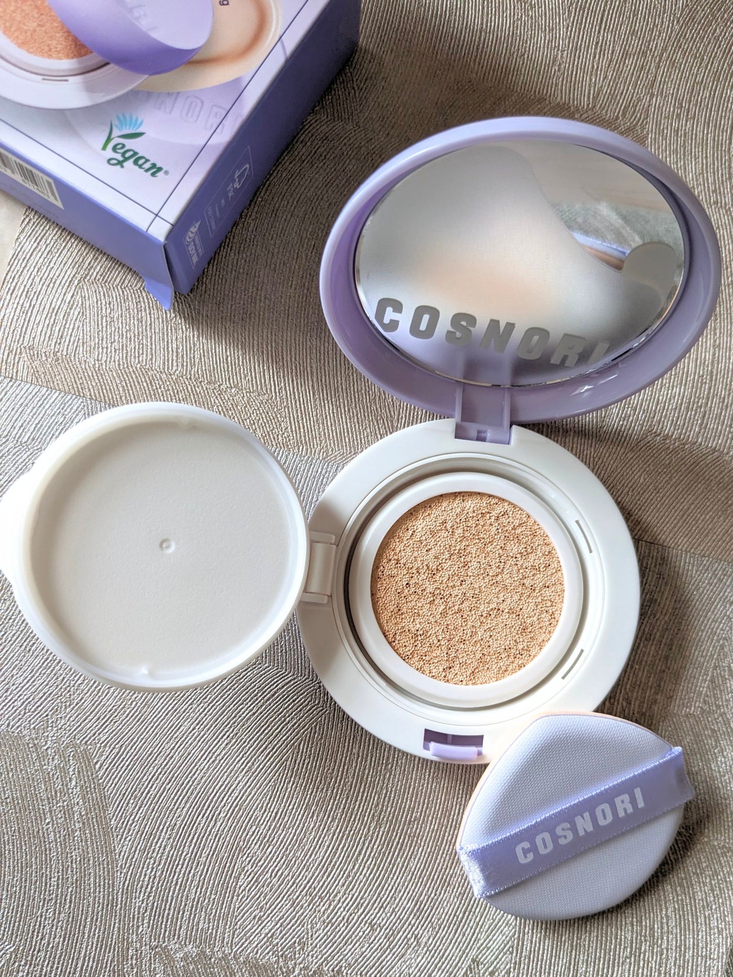 パンテノールバリアクッション/COSNORI/クッションファンデーションを使ったクチコミ(1枚目)