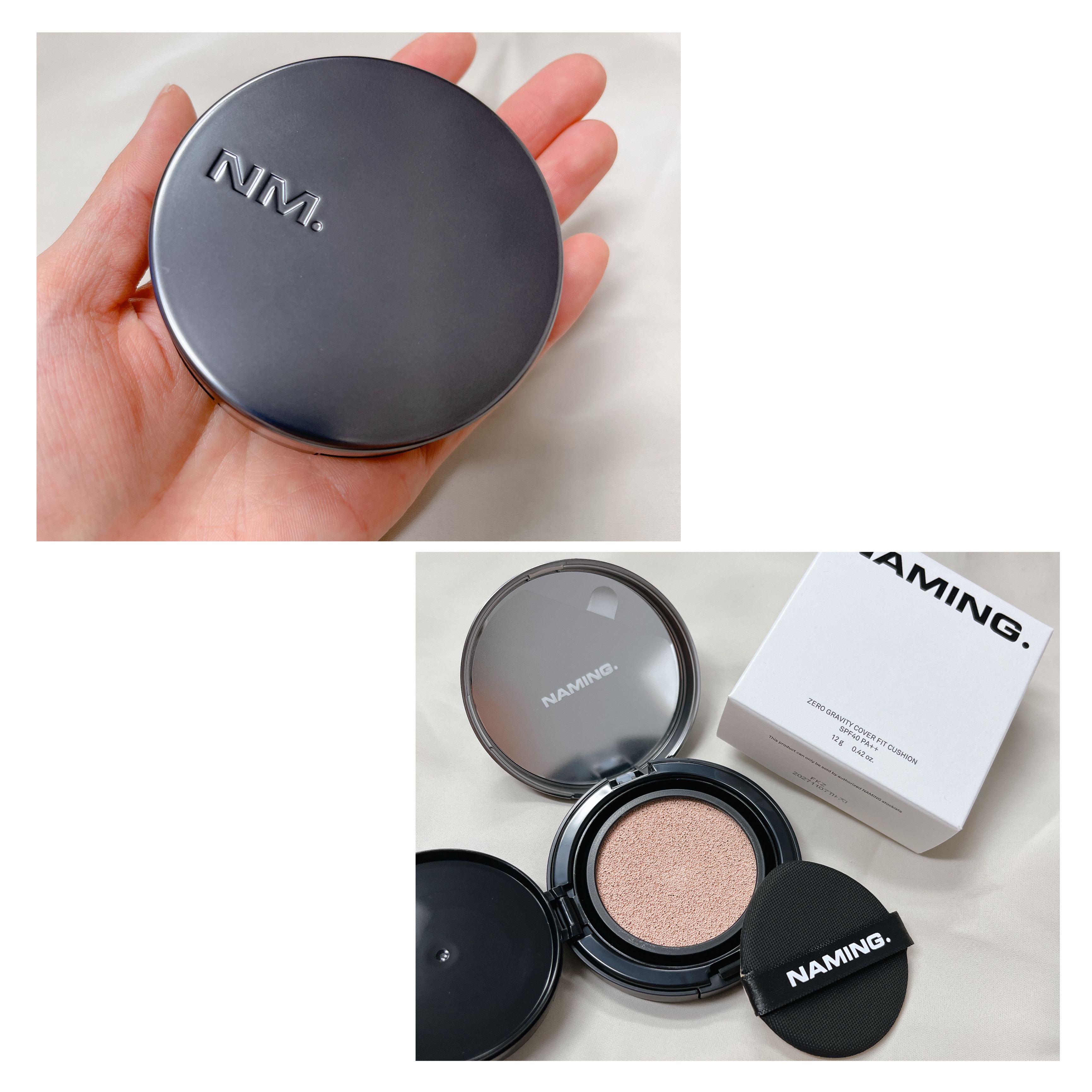 ネーミング ゼログラビティ カバーフィットクッション/NAMING./クッションファンデーションを使ったクチコミ（1枚目）