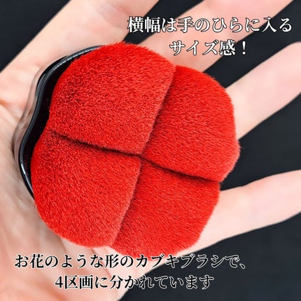 HANATSUBAKI HAKE ポリッシング フェイスブラシ/SHISEIDO/メイクブラシを使ったクチコミ(3枚目)