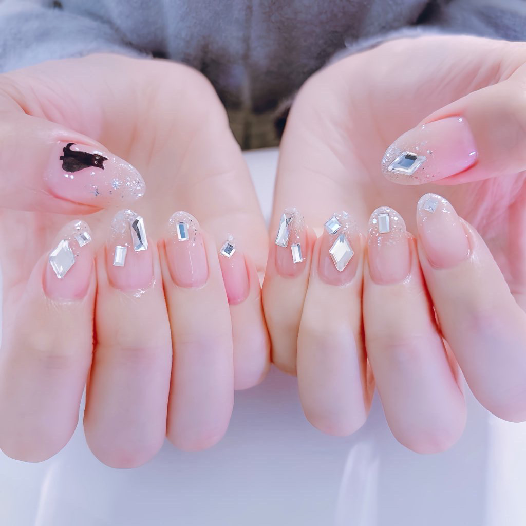 ネイルシール/セリア/ネイルシールを使ったクチコミ（1枚目）