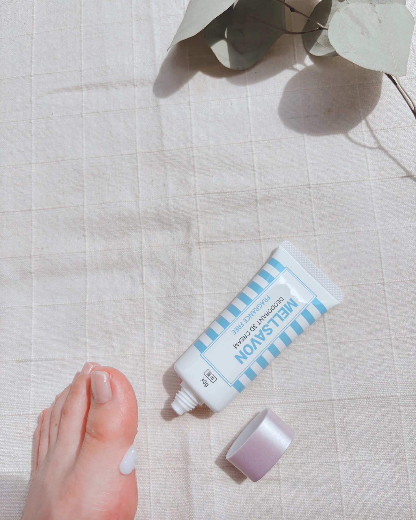 メルサボン　薬用デオドラント３Dクリーム　足用/Mellsavon/デオドラント・制汗剤を使ったクチコミ（1枚目）