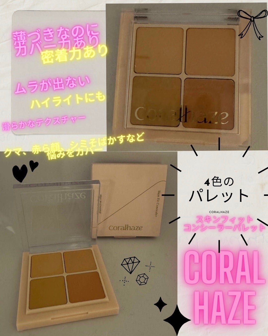 スコンフィットコンシーラーパレット/Coralhaze/パレットコンシーラーを使ったクチコミ(1枚目)