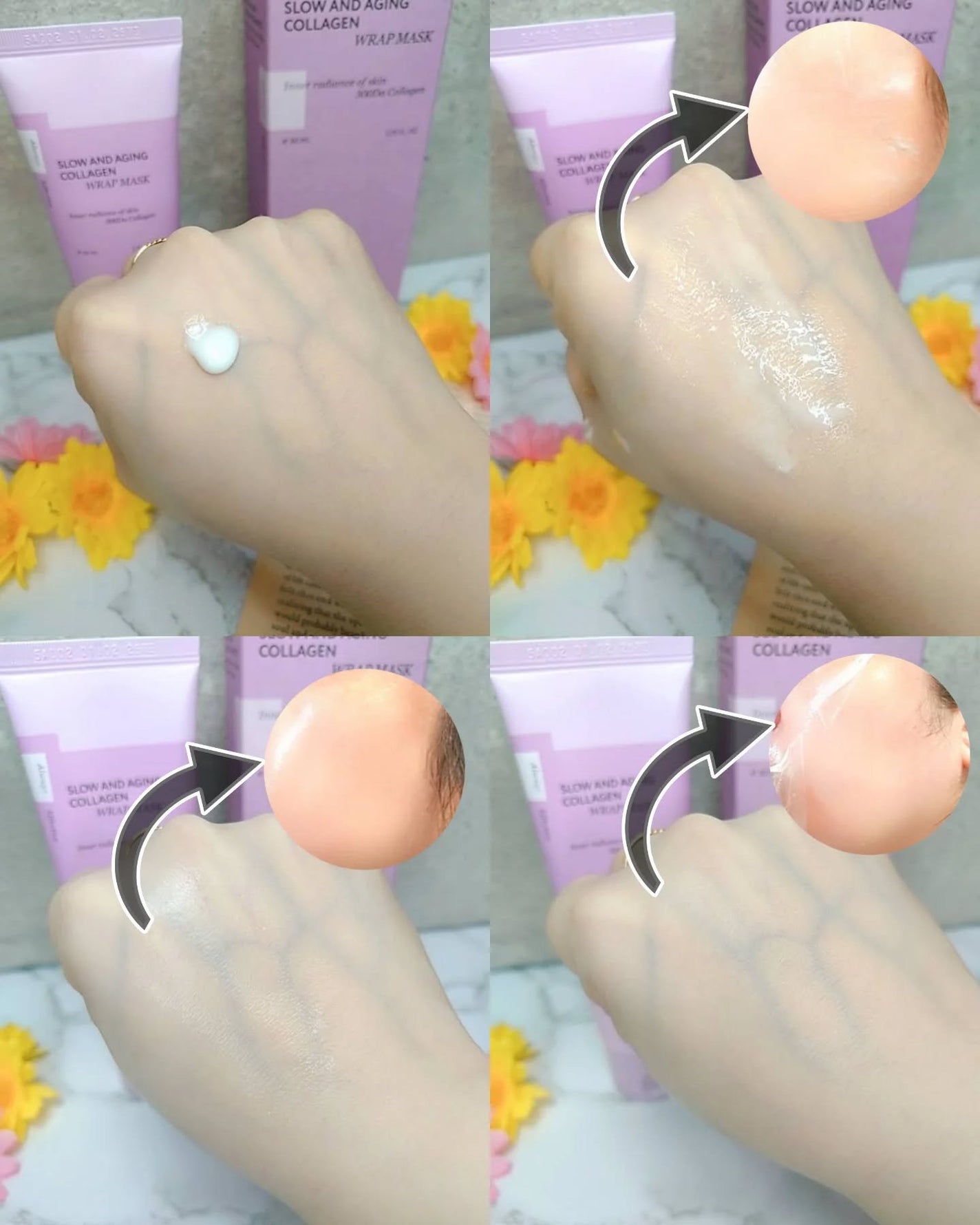 塗るマスクパック低分子コラーゲンマスク /Veganifect/洗い流すパック・マスクを使ったクチコミ(4枚目)