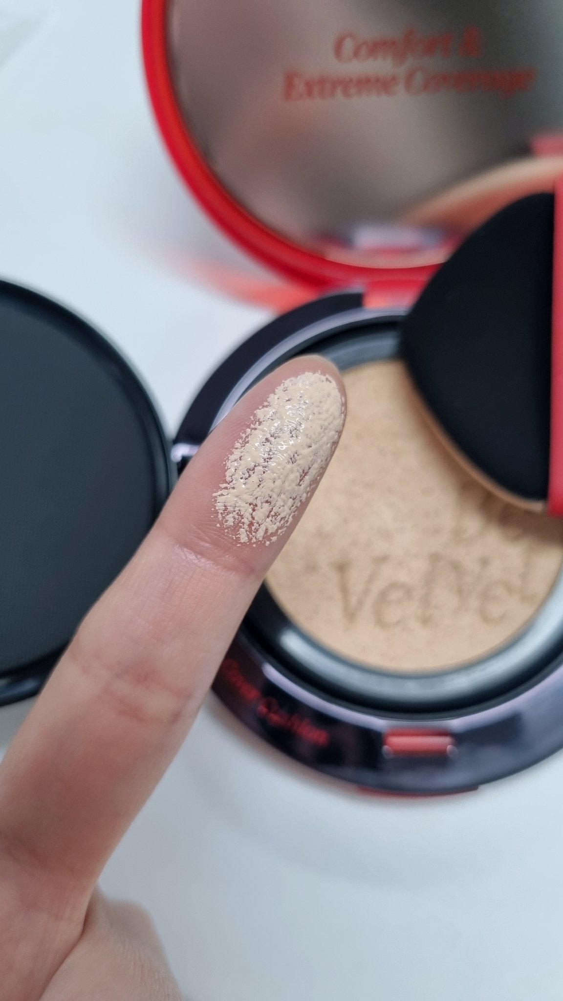 ビーベルベットカバークッション/espoir/クッションファンデーションを使ったクチコミ（2枚目）