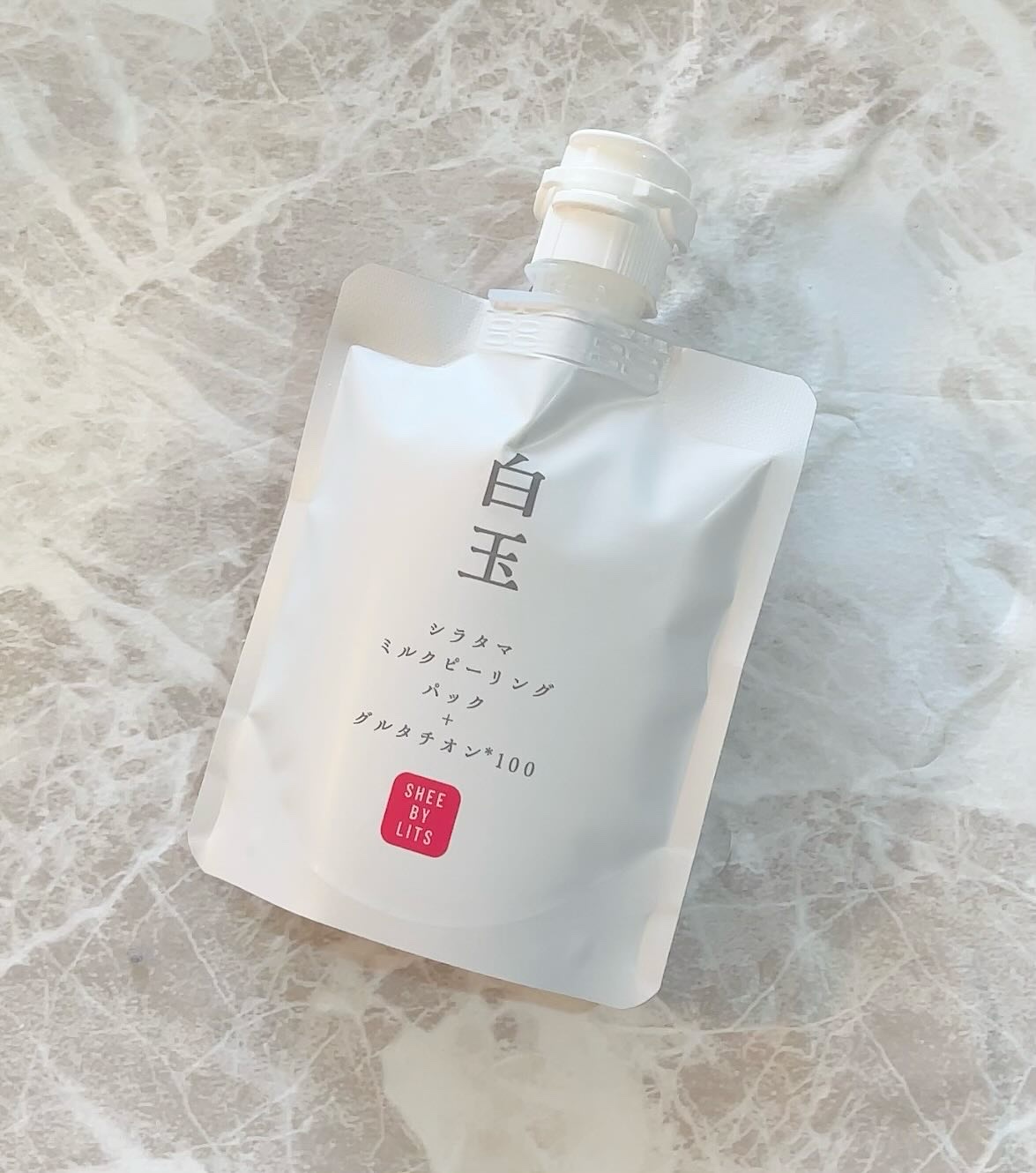 SHEE BY LITS 白玉ミルクピーリングパック/リッツ/洗い流すパック・マスクを使ったクチコミ（1枚目）