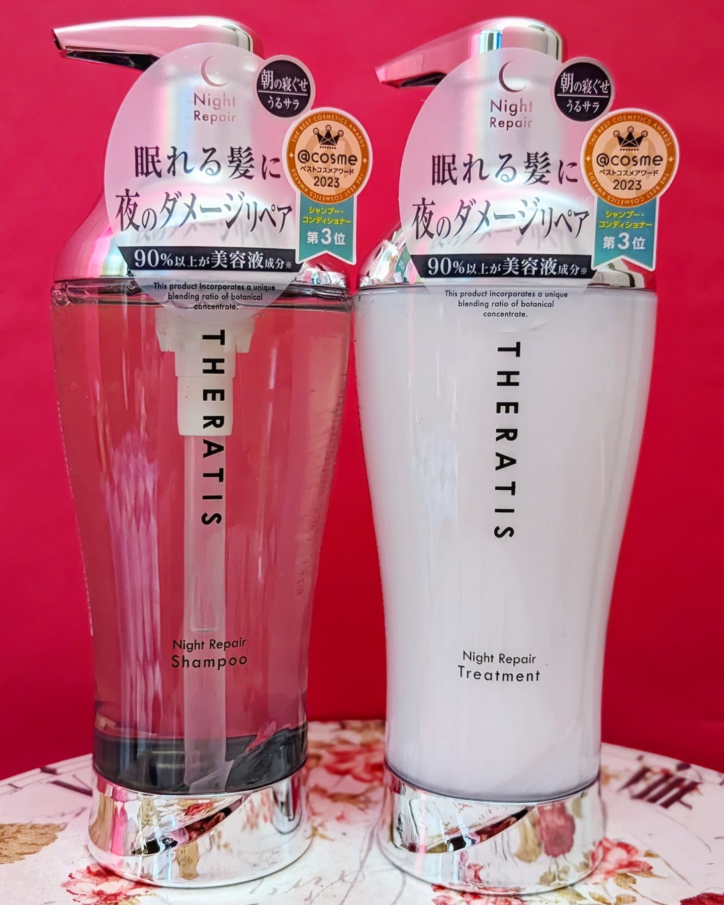 ナイトリペア シャンプー/ヘアトリートメント/THERATIS/シャンプー・コンディショナーを使ったクチコミ（3枚目）