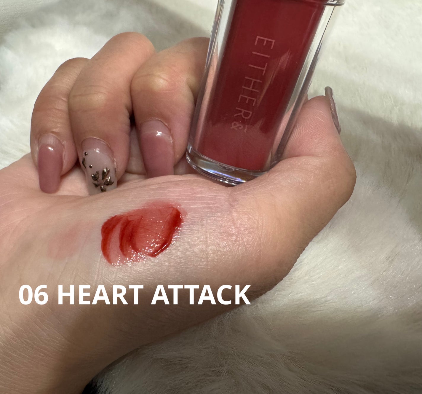 Dewy Syrup Tint/EITHER&/口紅を使ったクチコミ(2枚目)