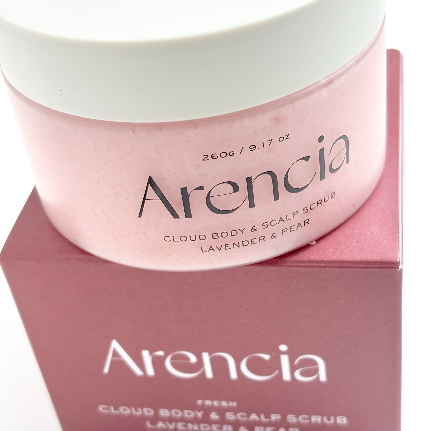 フレッシュクラウドスクラブ ラベンダー&ペア/アレンシア/ボディスクラブを使ったクチコミ（1枚目）