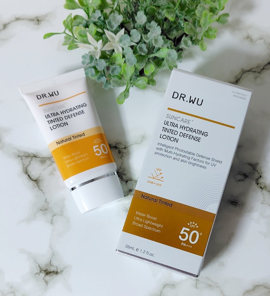 サンスクリーン+モイスト(色付き)<日焼け止め>/DR.WU/日焼け止めローションを使ったクチコミ(1枚目)