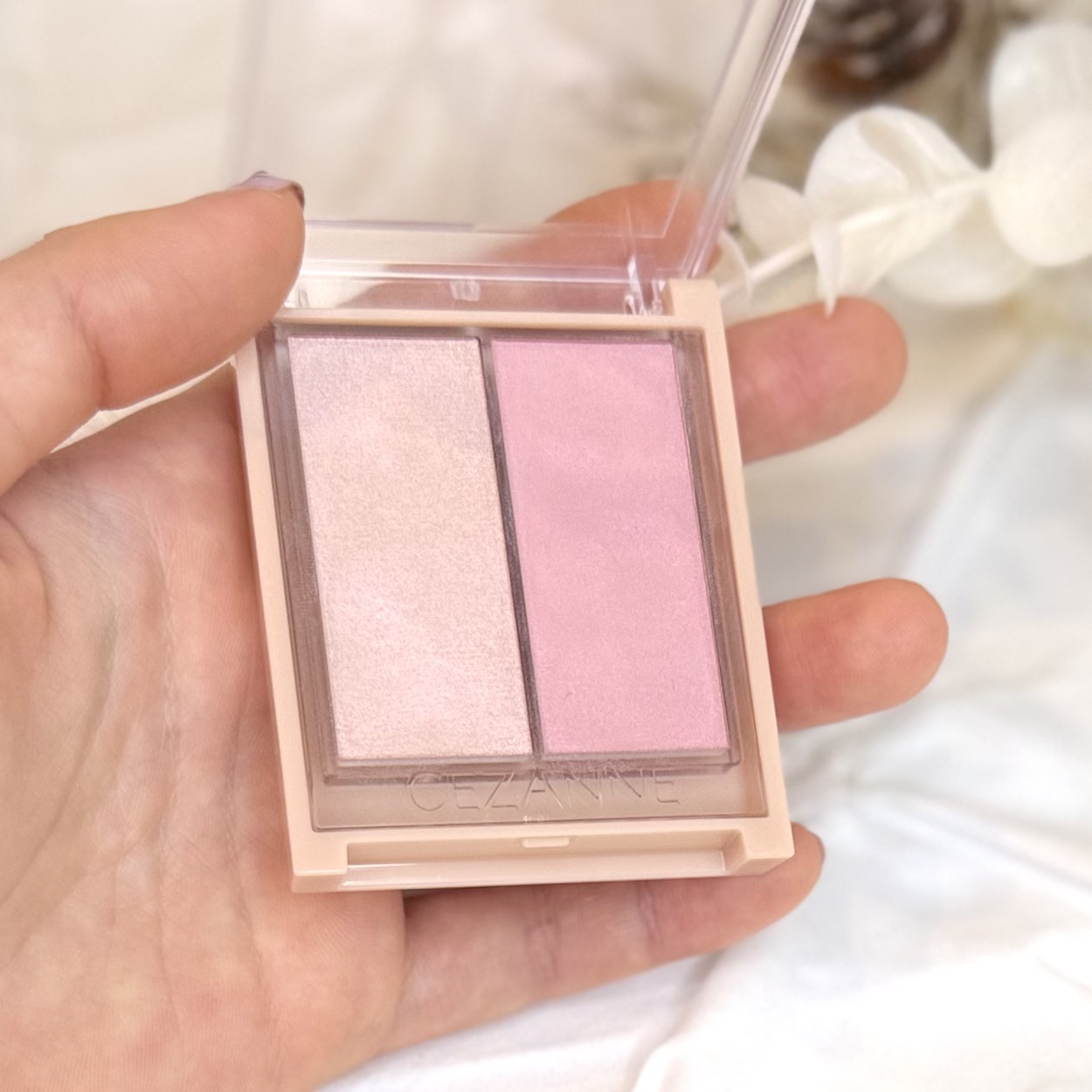 フェイスグロウカラー/CEZANNE/クリームハイライトを使ったクチコミ（1枚目）