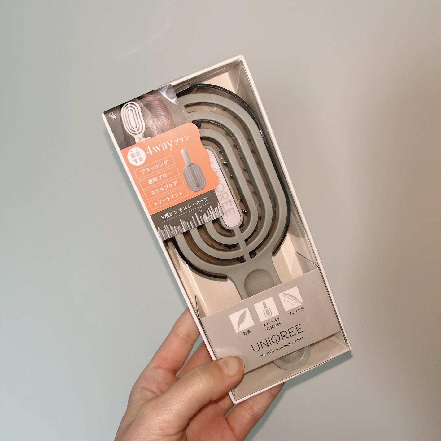 ユニークリー 4wayスムースヘアブラシ/ビー・エヌ/ヘアブラシを使ったクチコミ(1枚目)