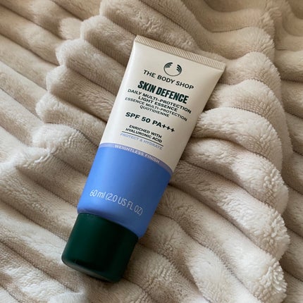 スキンディフェンス デイリー マルチプロテクト ライト エッセンス SPF50 PA+++/THE BODY SHOP/日焼け止めミルクを使ったクチコミ(1枚目)