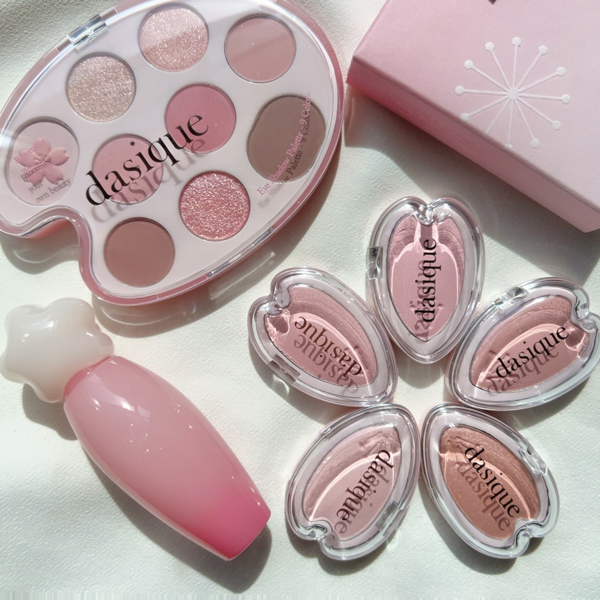 ブルーミングシングルシャドウ 01 コーラルピンク/dasique/単色アイシャドウを使ったクチコミ（2枚目）