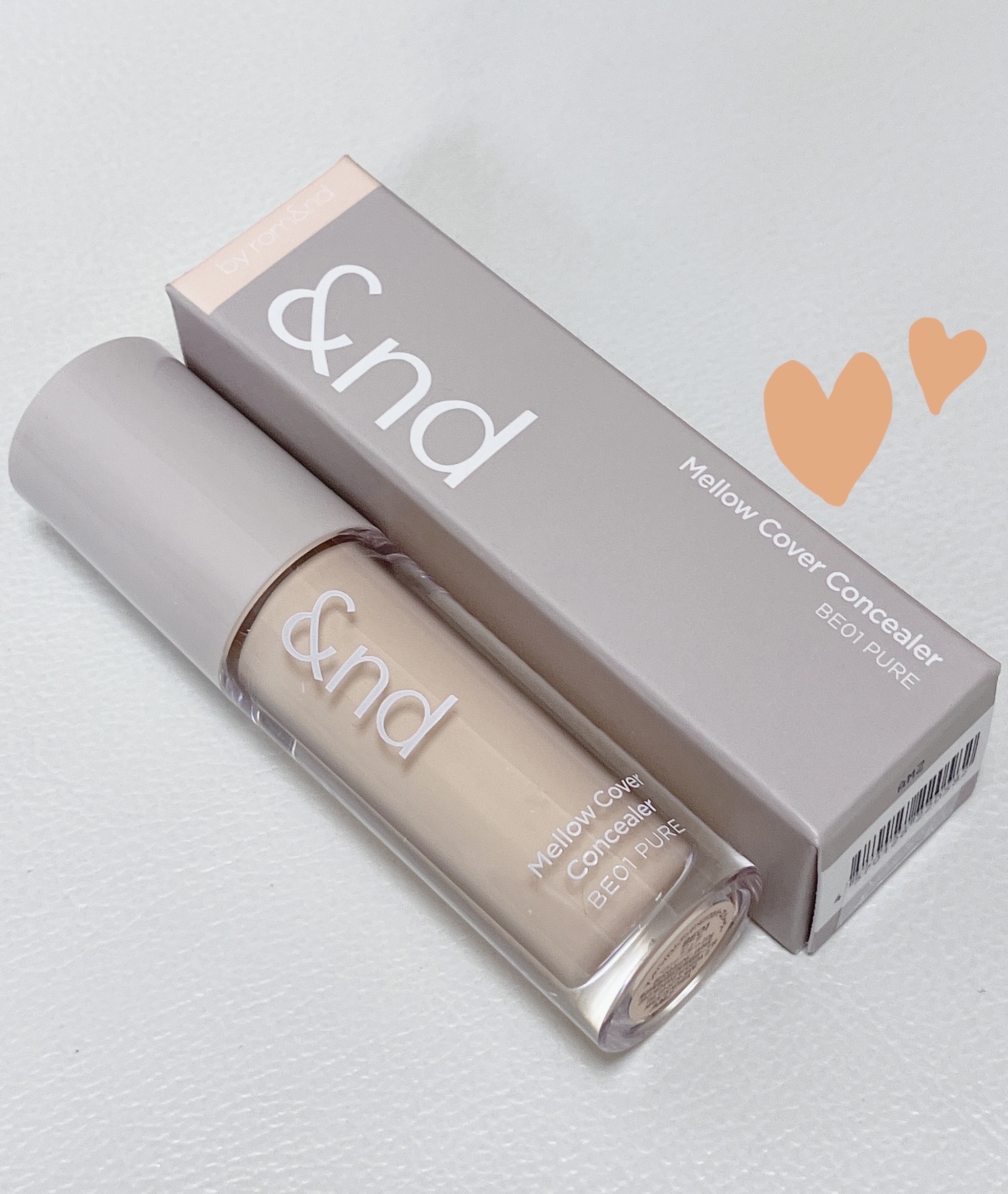 &nd by rom&nd メロウカバーコンシーラーのクチコミ「LAWSONで新しく発売されていましたので
購入致しました( ´ ▽ ` )
&nd by r.....」（1枚目）