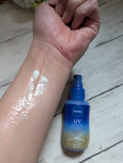 ニベアUV ディーププロテクト&ケア ミルクミスト/ニベア/日焼け止めミスト・スプレーを使ったクチコミ(2枚目)