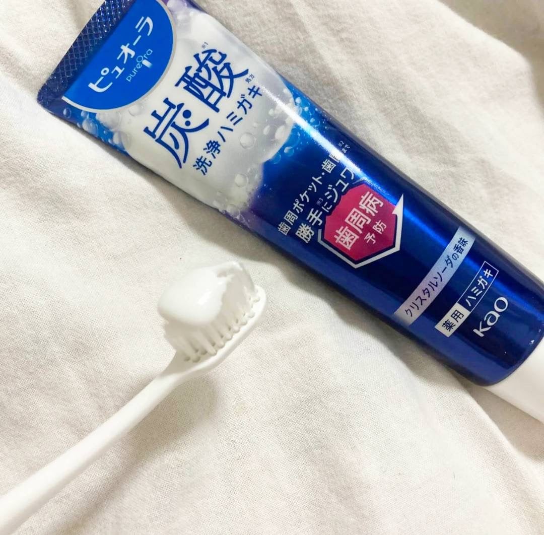 ピュオーラ 炭酸ハミガキ【医薬部外品】/ピュオーラ/歯磨き粉を使ったクチコミ(3枚目)