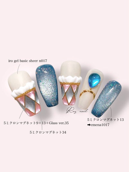 5ミクロンマグネット/ネイル工房/ジェルネイルを使ったクチコミ(4枚目)