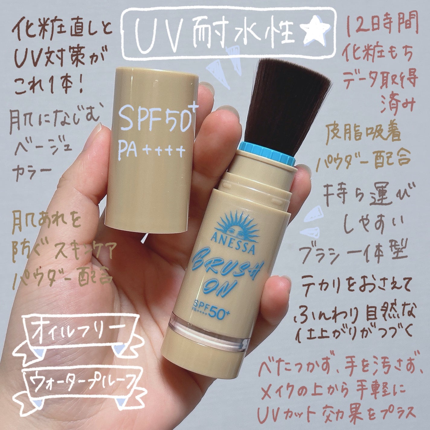アネッサ パーフェクト UV ブラッシュオンパウダー/アネッサ/日焼け止めパウダーを使ったクチコミ(3枚目)