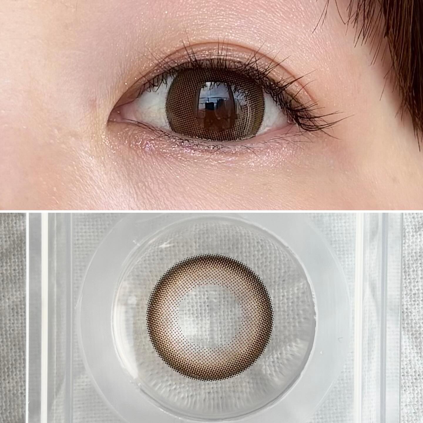 Chu's me monthly モイストブラウン/Chu's me/１ヶ月（１MONTH）カラコンを使ったクチコミ（3枚目）