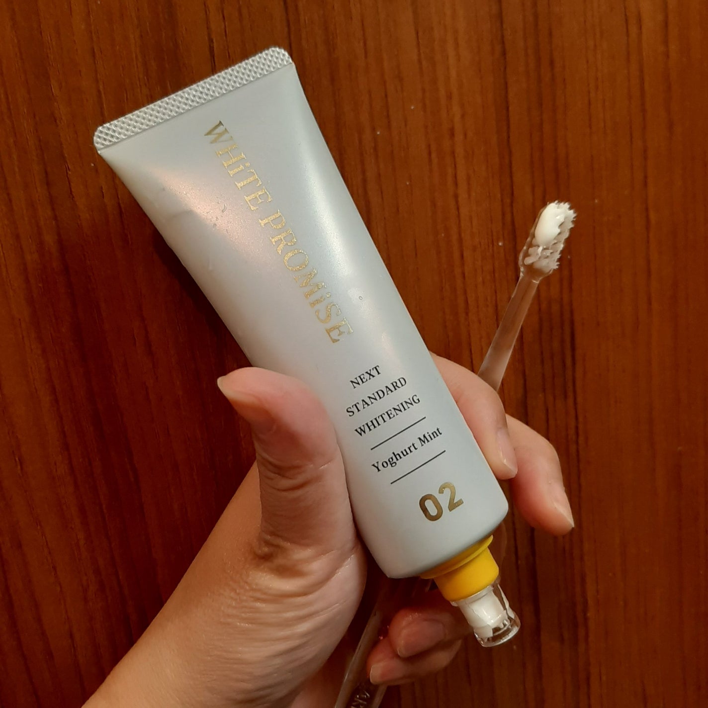 ホワイトプロミス 美白*+むし歯予防*/WHiTE PROMiSE/歯磨き粉を使ったクチコミ(1枚目)