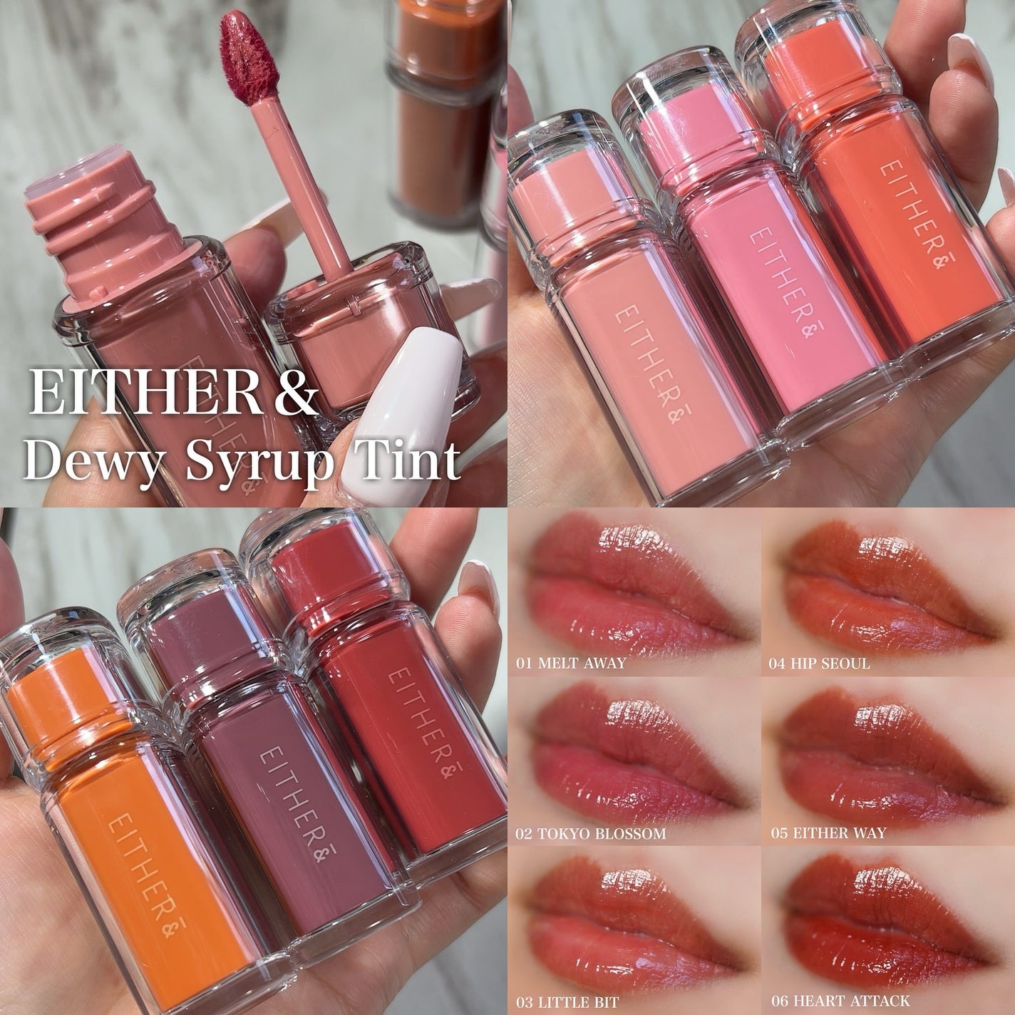 Dewy Syrup Tint/EITHER&/口紅を使ったクチコミ(1枚目)